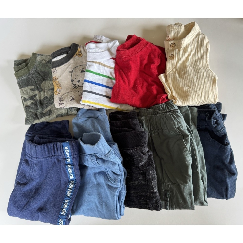 18M‎ Boys Outfit Lot 5 Sets Tommy Hilfiger Carter's Cat & Jack Garanimals